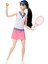 HKT71 Barbie Tenis Sporcusu Bebek 3