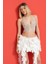Taşlı Kelebek Büstiyer Off White Kadın 2