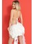 Taşlı Kelebek Büstiyer Off White Kadın 4