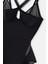 Siyah Tül Detaylı Bodysuit 4