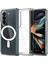 Samsung Galaxy Z Fold 5 Kılıf Magsafe Şeffaf Silikon Kılıf 1