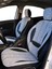 Axiom Comfort Serisi - Ssangyong Rodius ile Uyumlu Koltuk Kılıfı, Keten-Deri / Gri 1