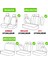 Axiom Comfort Serisi - Skoda Scala ile Uyumlu Koltuk Kılıfı, Keten-Deri / Gri 4