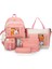 Açık Hava Sırt Çantası Büyük Kapasiteli Okul Çantası Crossbody Çanta 4 Parçalı Set (Yurt Dışından) 1