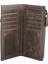 Karali Deri Hakiki Deri Unisex Portföy Cüzdanı Crazy Gri BC487-09 4