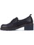 Lacivert Deri Kadın Loafer 01WZ4404 3