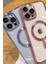 iPhone 15 Pro ile Uyumlu Kamera Korumalı Kılıf Magsafe ile Uyumlu Wireless Şarj Özellikli Powermagnet Stylish Silikon Kılıf 2