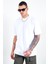 Beyaz Oversize Erkek T-Shirt 2