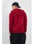 Kapüşonlu Fermuarlı Sweat Bordo 5