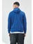 Kapüşonlu Basic Minimal Baskılı Sweat Marin 5
