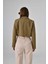 Haki Kruvaze Crop Blazer Ceket 5
