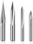 Cnc Freze Uçları Seti 1/4 Şaft, Gravür Ahşap Oyma Freze Ucu 6mm ve 4mm, V-Oluk, Profil Ucu, Tungsten Çelik - 4pcs (Yurt Dışından) 1