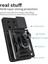 Infinix Note 30 Pro Kılıf Sert Silikon Tank Aramid Sürgülü Vega Yüzüklü Siyah 2