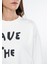 Kadın Save The Indigo Turtles Beyaz Sweatshirt 2610004-70057 8