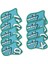 9x Golf Kulübü Headcovers Wrap Çorap Koruma Kollu Golf Demir Kapak Seti Açık Mavi (Yurt Dışından) 1