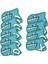 9x Golf Kulübü Headcovers Wrap Çorap Koruma Kollu Golf Demir Kapak Seti Açık Mavi (Yurt Dışından) 2
