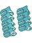 9x Golf Kulübü Headcovers Wrap Çorap Koruma Kollu Golf Demir Kapak Seti Açık Mavi (Yurt Dışından) 4