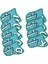9x Golf Kulübü Headcovers Wrap Çorap Koruma Kollu Golf Demir Kapak Seti Açık Mavi (Yurt Dışından) 5