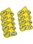 9x Golf Kulübü Headcovers Wrap Çorap Koruma Kollu Golf Demir Kapak Seti Sarı (Yurt Dışından) 4