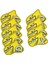 9x Golf Kulübü Headcovers Wrap Çorap Koruma Kollu Golf Demir Kapak Seti Sarı (Yurt Dışından) 5