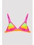 Çok Renkli Kız Çocuk Colorful Frill Triangle Bikini Set 2