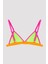Çok Renkli Kız Çocuk Colorful Frill Triangle Bikini Set 4
