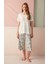Çok Renkli Happiness Tişört Pijama Üstü 1