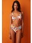 Çok Renkli Marigold Hot Düğüm Detaylı Üçgen Bikini Üstü 1