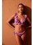 Lila Janice Deep Frill Bikini Üstü 3