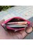 Deri Küçük Cüzdan Kart Tutucu Mini Anahtarlık Bozuk Para Çantası Kadın Mor 10X7CM (Yurt Dışından) 3