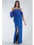 Saks Kolları Şifon Yırtmaçlı Abiye 9705139.26 4