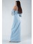 Bebe Mavi Kolları Şifon Yırtmaçlı Abiye 9705139.449 4