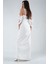 Ekru Kolları Şifon Yırtmaçlı Abiye 9705139.147 4