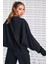 Sportswear Essential Collection Fleece Oversized Crew Kadın Sweatshirt Siyah 3