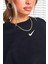 Sportswear Essential Collection Fleece Oversized Crew Kadın Sweatshirt Siyah 4