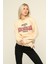 Owut Collection Bej Bisiklet Yaka Baskılı Sweatshirt 3