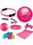 Aerobik Bantlı PFS Fuşya Full Pilates Seti (65 cm-20 cm)4MM 1