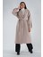 Taş Önden Düğmeli Oversize Örme Kaşe Kaban 0108081.50 3