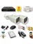 2 Kameralı Set - Hareket Algılayan Gece Görüşlü 24 Smd LED 5mp Sony Lensli 1080P Full Hd Metal Kasa Güvenlik Kamerası Seti 6224 1