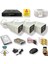3 Kameralı Set - Hareket Algılayan Gece Görüşlü 24 Smd LED 5mp Sony Lensli 1080P Full Hd Metal Kasa Güvenlik Kamerası Seti 6224 1