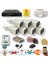 7 Kameralı Set - Insan Yüz Tanımalı Hareket Algılayan Gece Görüşlü 24 Smd LED 5mp Sony Lensli 1080P Full Hd Metal Kasa Güvenlik Kamerası Seti 6224 1
