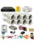 8 Kameralı Set - Insan Yüz Tanımalı Hareket Algılayan Gece Görüşlü 24 Smd LED 5mp Sony Lensli 1080P Full Hd Metal Kasa Güvenlik Kamerası Seti 6224 1