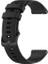 Casestreet Garmin Vivoactive 4s 18MM Kordon Benekli Kancalı Silikon Siyah 1