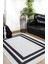Hasavyurt Siyah Çerçeveli Polyester Dijital Baskı Halı 4