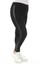 Curve Büyük Beden Deri Şeritli Çelik Örme Toparlayıcı Siyah Spor Tayt 2