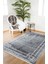 Velikinovgorod Gri Çerçeveli Polyester Dijital Baskı Halı 3