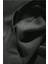 Erkek Füme Düz Kapüşonlu Oversize 3 Iplik Şardonlu Salaş Bol Kesim Hoodie Sweatshirt 4