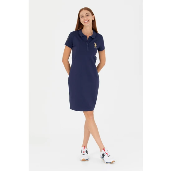 U.S. Polo Assn. Kadın Lacivert Örme Elbise 50262696-VR033