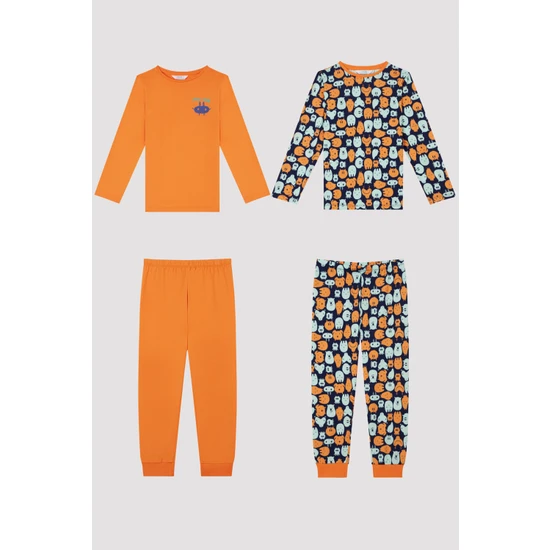 Penti Erkek Çocuk Hug Monster Ck Uzun Kollu 2'li Pijama Takımı