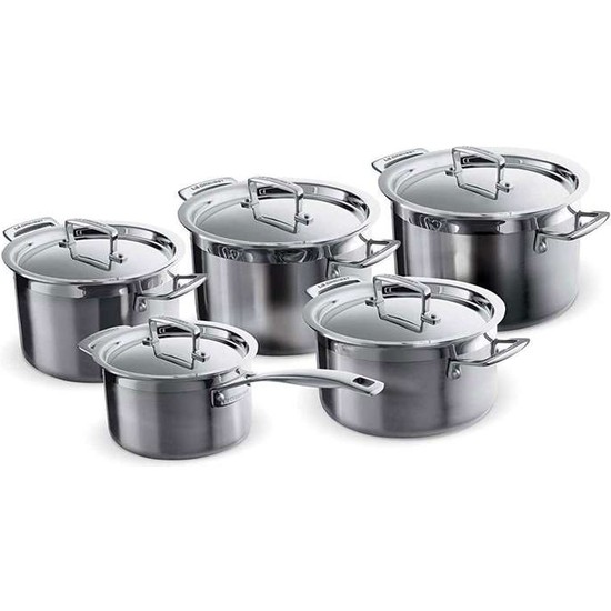 Le Creuset Trıply 10 Pcs Çelık Tencere Setı  9620940000-1000